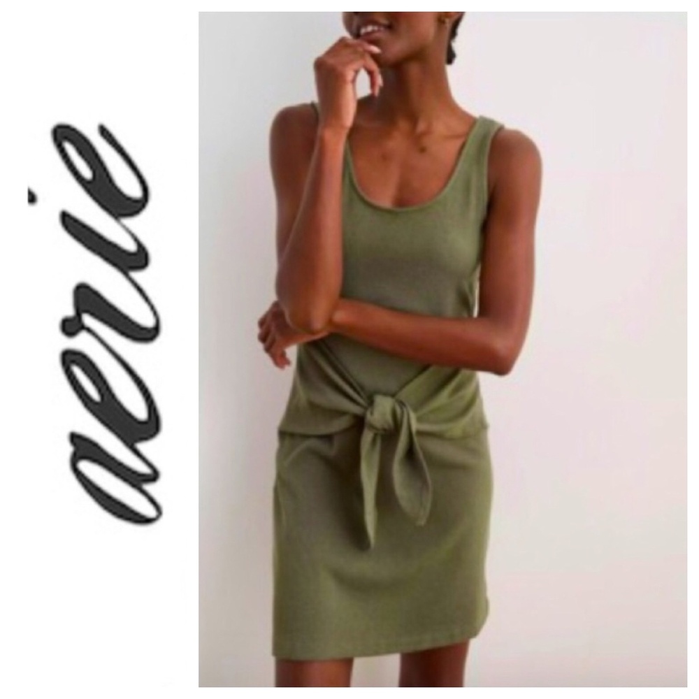 NWT aerie Ribbed Knit Sleeveless Tank Dress M